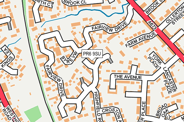 PR6 9SU map - OS OpenMap – Local (Ordnance Survey)