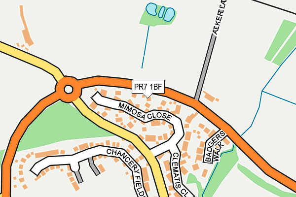 PR7 1BF map - OS OpenMap – Local (Ordnance Survey)