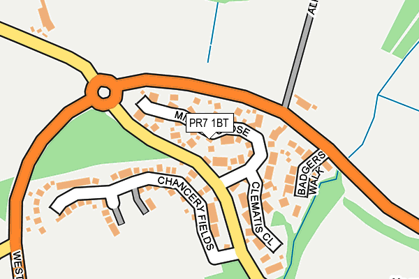 PR7 1BT map - OS OpenMap – Local (Ordnance Survey)
