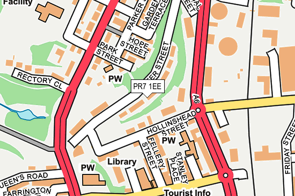 PR7 1EE map - OS OpenMap – Local (Ordnance Survey)