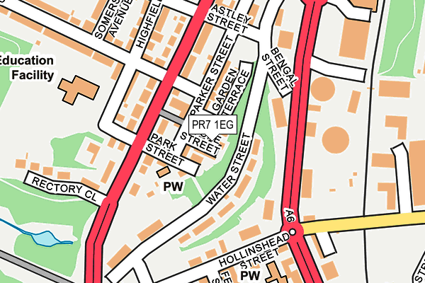 PR7 1EG map - OS OpenMap – Local (Ordnance Survey)