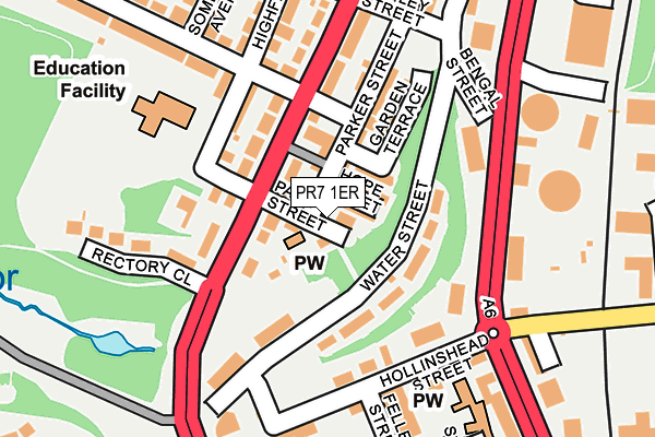 PR7 1ER map - OS OpenMap – Local (Ordnance Survey)