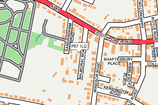 PR7 1LQ map - OS OpenMap – Local (Ordnance Survey)