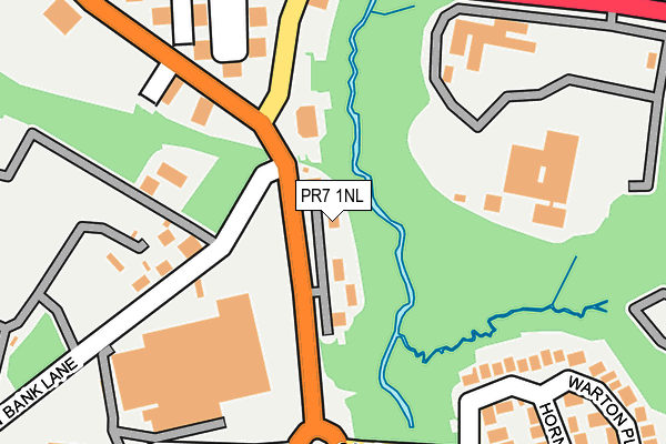 PR7 1NL map - OS OpenMap – Local (Ordnance Survey)