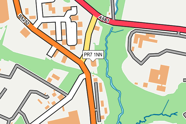 PR7 1NN map - OS OpenMap – Local (Ordnance Survey)