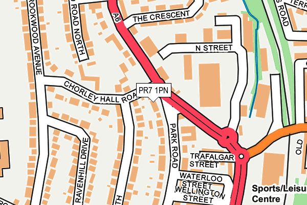 PR7 1PN map - OS OpenMap – Local (Ordnance Survey)