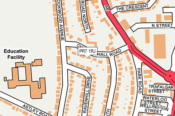 PR7 1RJ map - OS OpenMap – Local (Ordnance Survey)