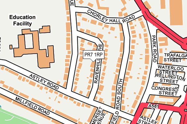 PR7 1RP map - OS OpenMap – Local (Ordnance Survey)