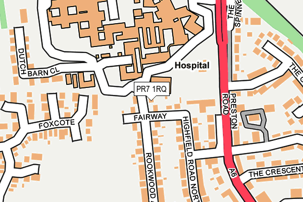 PR7 1RQ map - OS OpenMap – Local (Ordnance Survey)