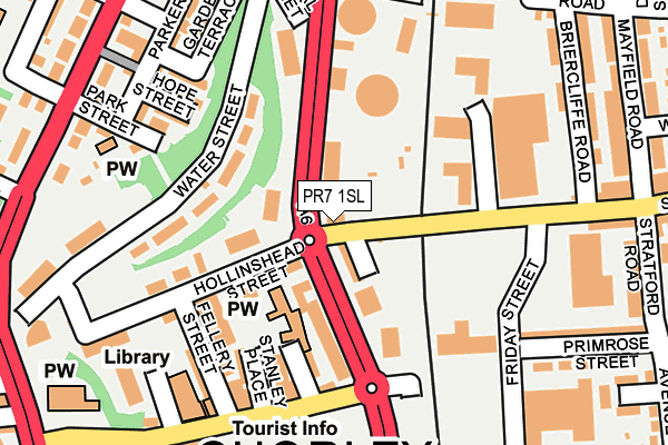 PR7 1SL map - OS OpenMap – Local (Ordnance Survey)