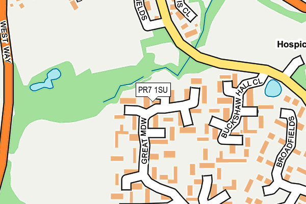 PR7 1SU map - OS OpenMap – Local (Ordnance Survey)