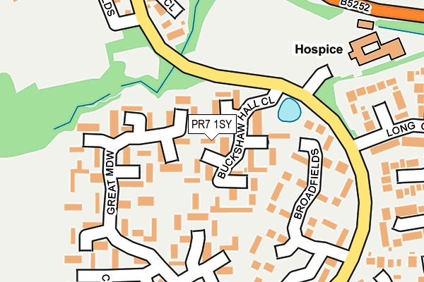 PR7 1SY map - OS OpenMap – Local (Ordnance Survey)
