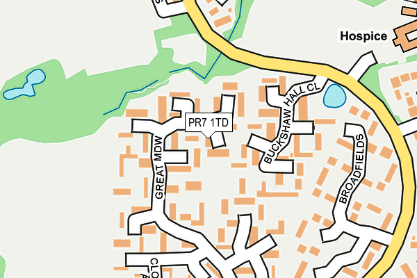 PR7 1TD map - OS OpenMap – Local (Ordnance Survey)