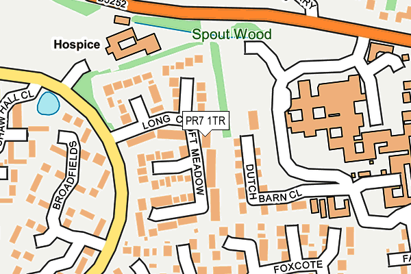PR7 1TR map - OS OpenMap – Local (Ordnance Survey)