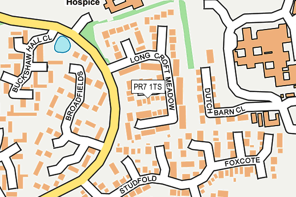 PR7 1TS map - OS OpenMap – Local (Ordnance Survey)