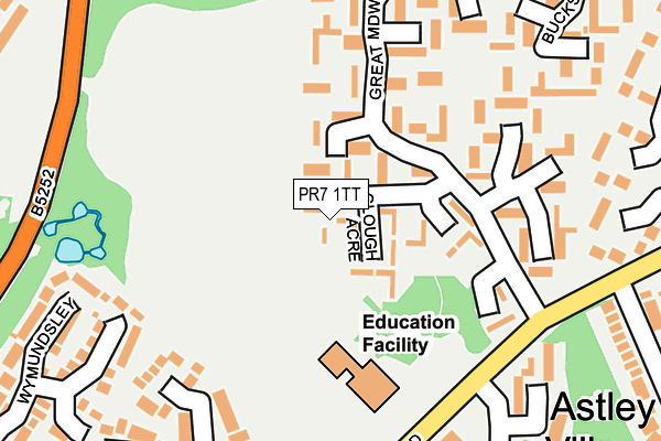 PR7 1TT map - OS OpenMap – Local (Ordnance Survey)