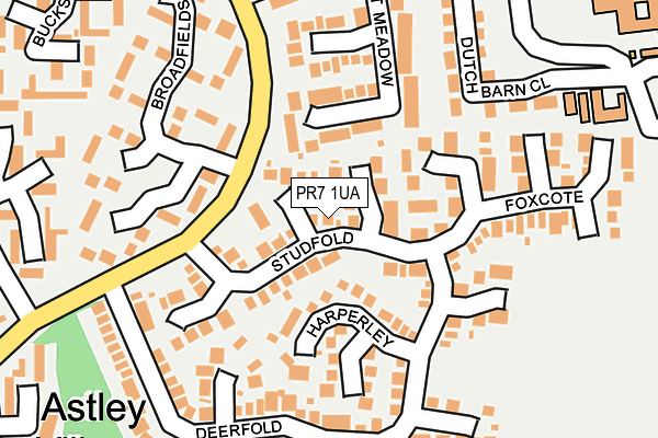 PR7 1UA map - OS OpenMap – Local (Ordnance Survey)