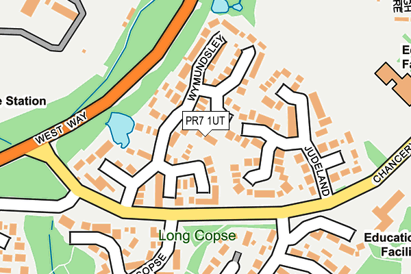 PR7 1UT map - OS OpenMap – Local (Ordnance Survey)