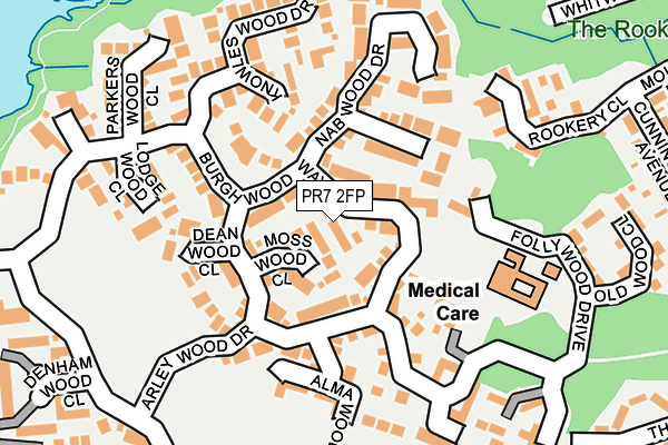 PR7 2FP map - OS OpenMap – Local (Ordnance Survey)