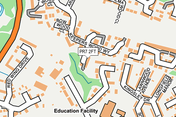 PR7 2FT map - OS OpenMap – Local (Ordnance Survey)