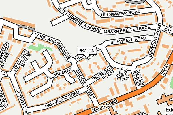 PR7 2JN map - OS OpenMap – Local (Ordnance Survey)
