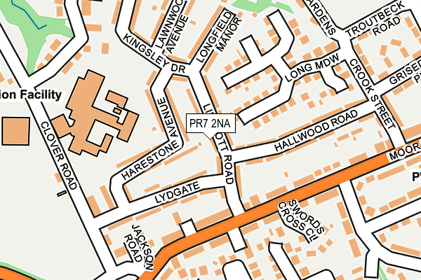 PR7 2NA map - OS OpenMap – Local (Ordnance Survey)