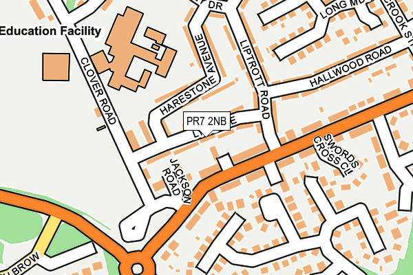 PR7 2NB map - OS OpenMap – Local (Ordnance Survey)