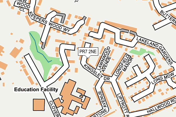 PR7 2NE map - OS OpenMap – Local (Ordnance Survey)