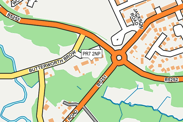 PR7 2NP map - OS OpenMap – Local (Ordnance Survey)