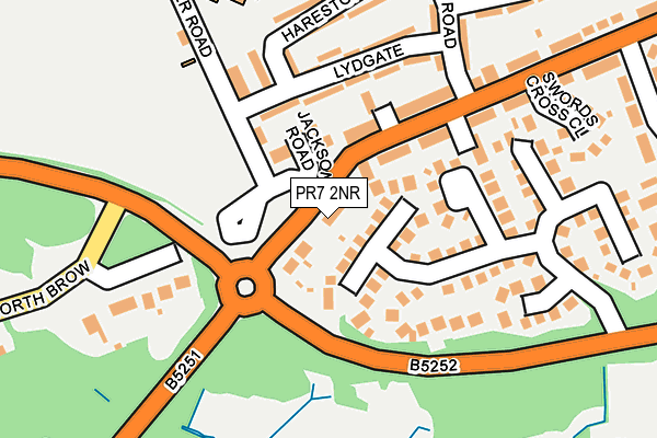 PR7 2NR map - OS OpenMap – Local (Ordnance Survey)