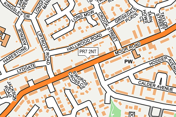 PR7 2NT map - OS OpenMap – Local (Ordnance Survey)