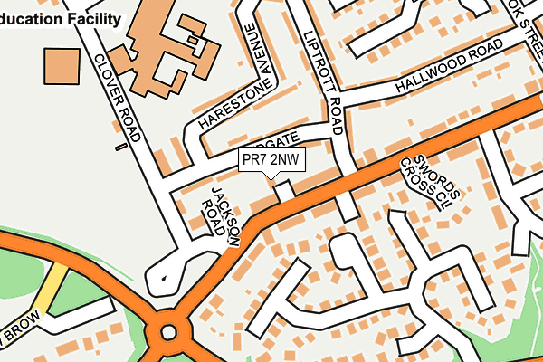 PR7 2NW map - OS OpenMap – Local (Ordnance Survey)