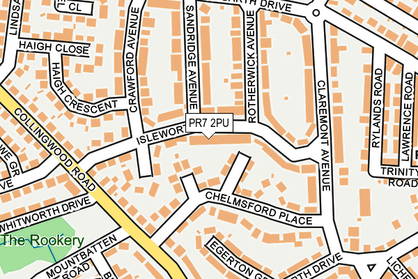 PR7 2PU map - OS OpenMap – Local (Ordnance Survey)