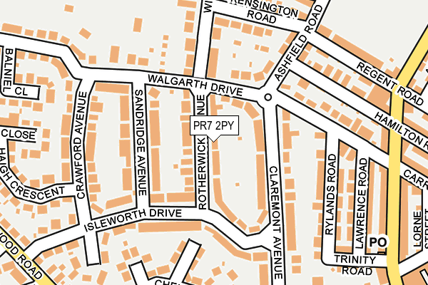 PR7 2PY map - OS OpenMap – Local (Ordnance Survey)