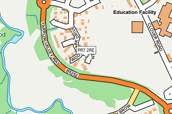 PR7 2RE map - OS OpenMap – Local (Ordnance Survey)