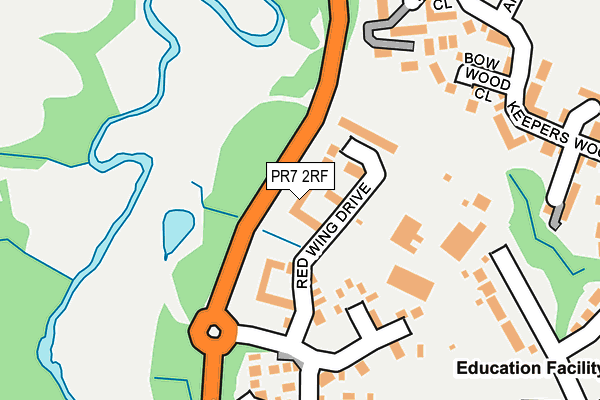 PR7 2RF map - OS OpenMap – Local (Ordnance Survey)