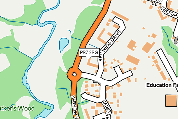 PR7 2RG map - OS OpenMap – Local (Ordnance Survey)
