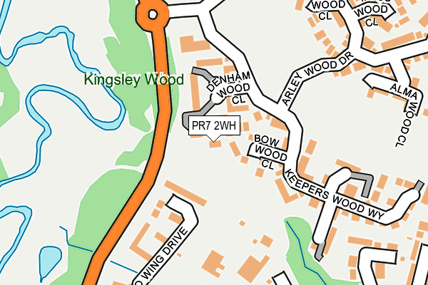 PR7 2WH map - OS OpenMap – Local (Ordnance Survey)