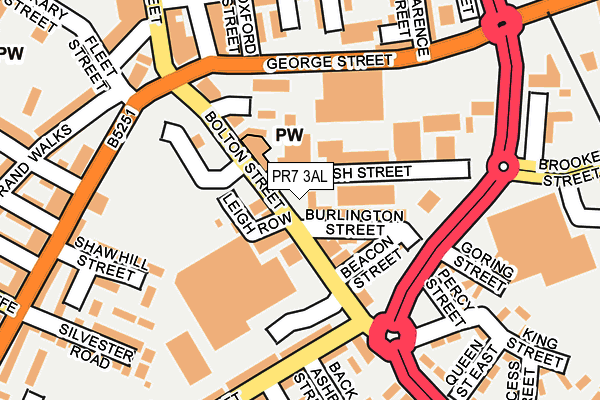 PR7 3AL map - OS OpenMap – Local (Ordnance Survey)