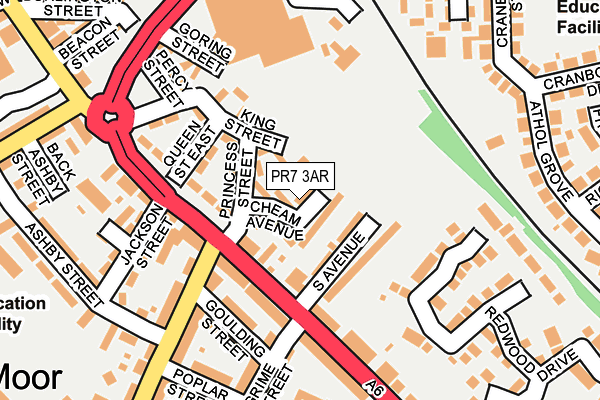 PR7 3AR map - OS OpenMap – Local (Ordnance Survey)