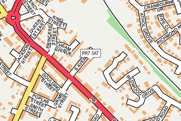 PR7 3AT map - OS OpenMap – Local (Ordnance Survey)