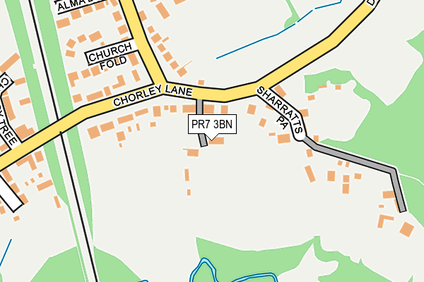 PR7 3BN map - OS OpenMap – Local (Ordnance Survey)