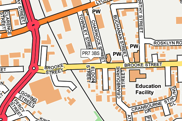 PR7 3BS map - OS OpenMap – Local (Ordnance Survey)