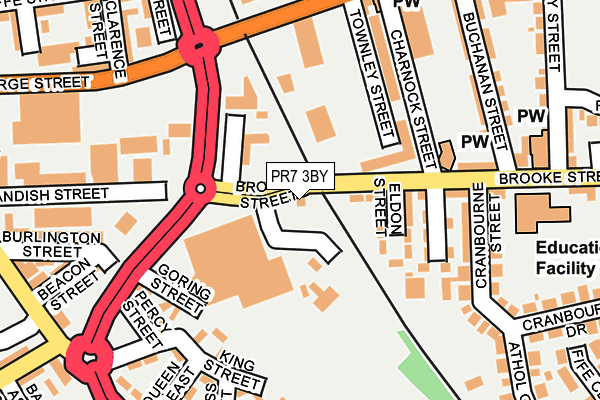 PR7 3BY map - OS OpenMap – Local (Ordnance Survey)