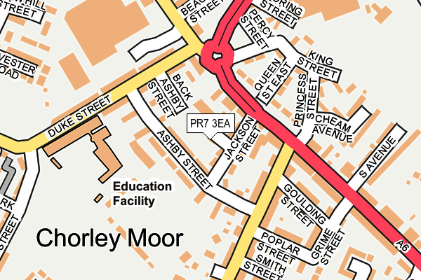 PR7 3EA map - OS OpenMap – Local (Ordnance Survey)