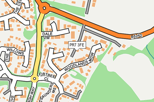 PR7 3FE map - OS OpenMap – Local (Ordnance Survey)