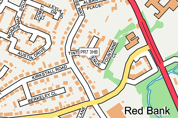 PR7 3HB map - OS OpenMap – Local (Ordnance Survey)