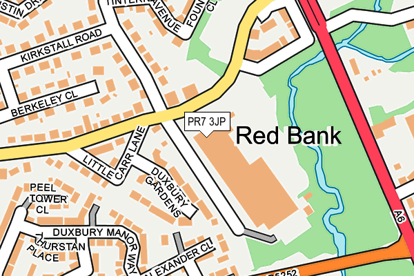 PR7 3JP map - OS OpenMap – Local (Ordnance Survey)