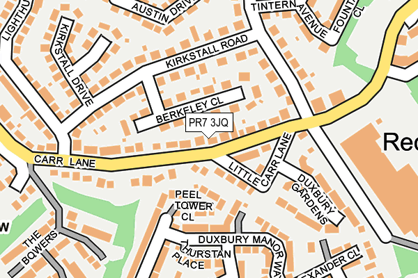 PR7 3JQ map - OS OpenMap – Local (Ordnance Survey)