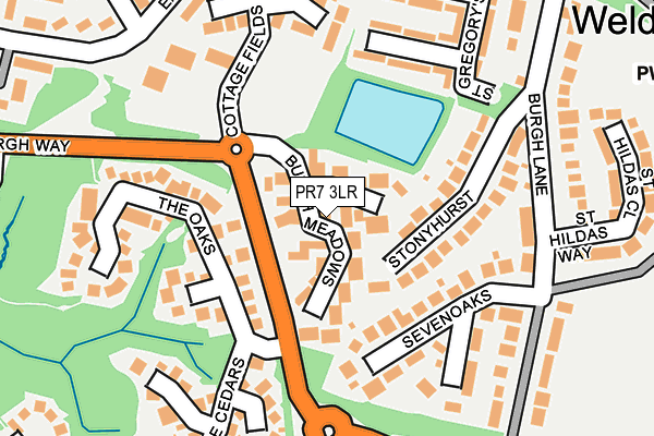 PR7 3LR map - OS OpenMap – Local (Ordnance Survey)